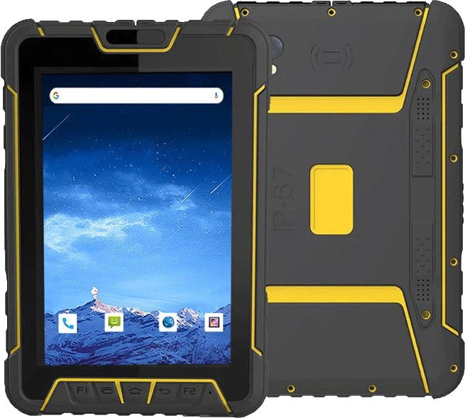 Tablet Android industrial de 7 pulgadas con lector de código de barras integrado